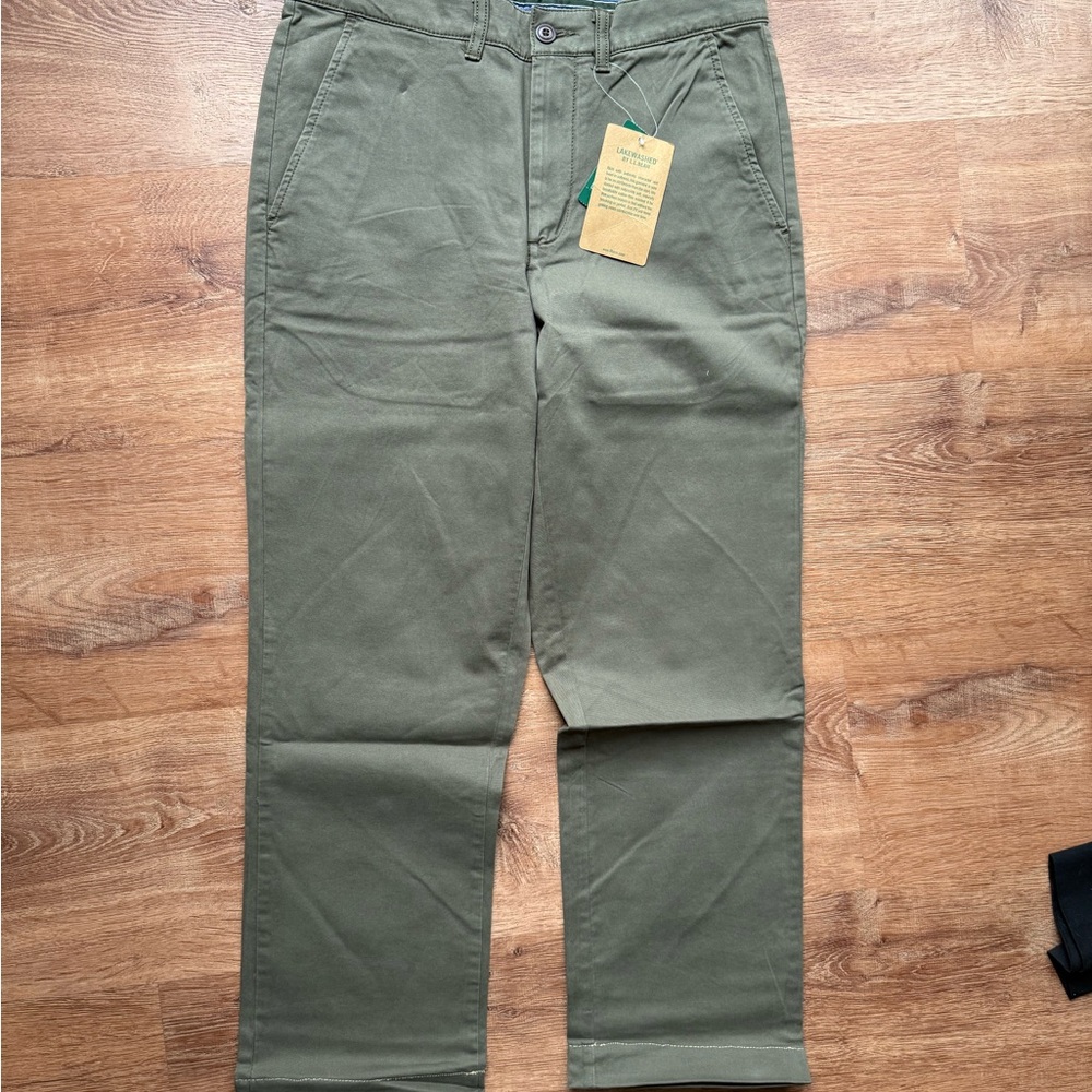 L.L. Bean Olive Green Chinos